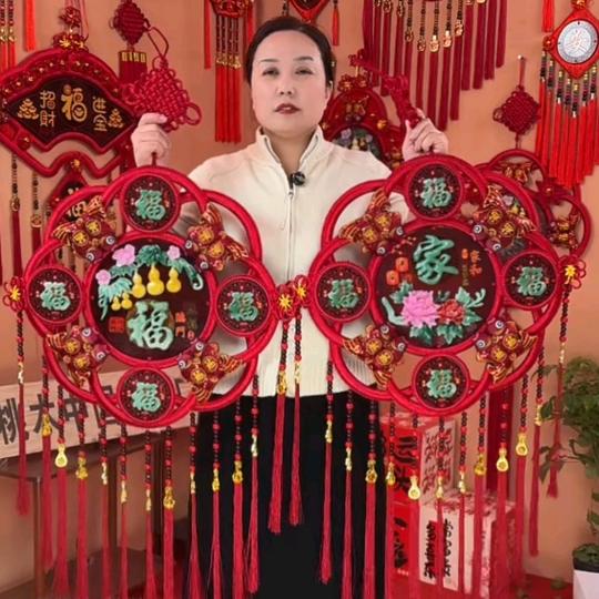 阳阳高端桃木喜庆工艺