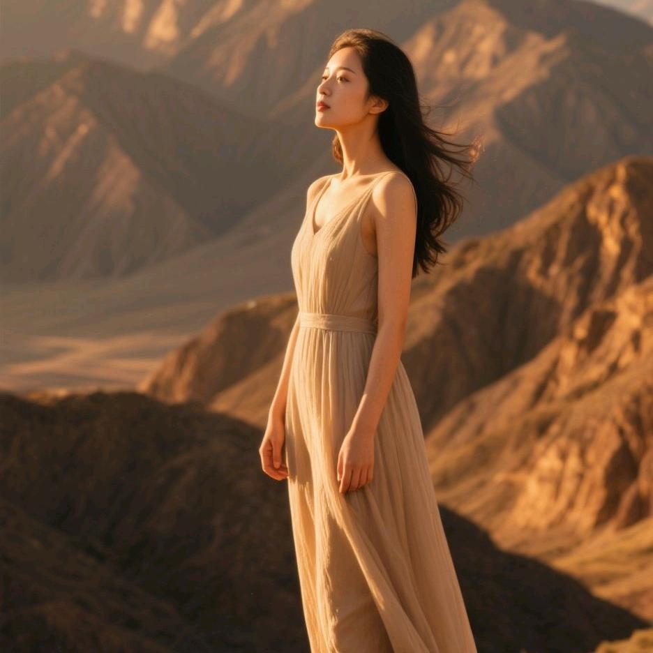 贺兰山下的女子