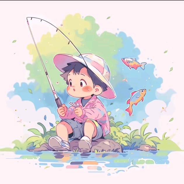 阿龙爱钓鱼