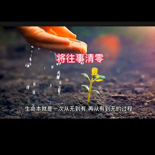 往事清零，爱恨随意