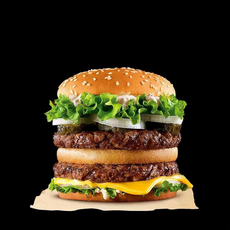 好吃到起飞的双层嫩牛堡