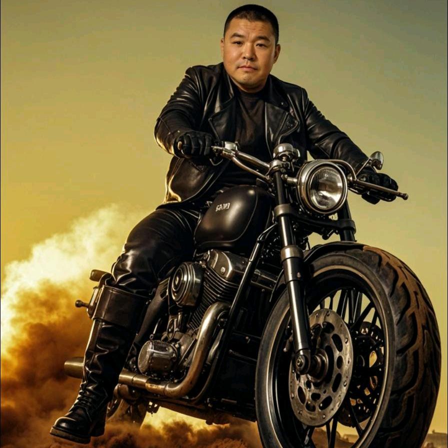 骑上心爱小摩托