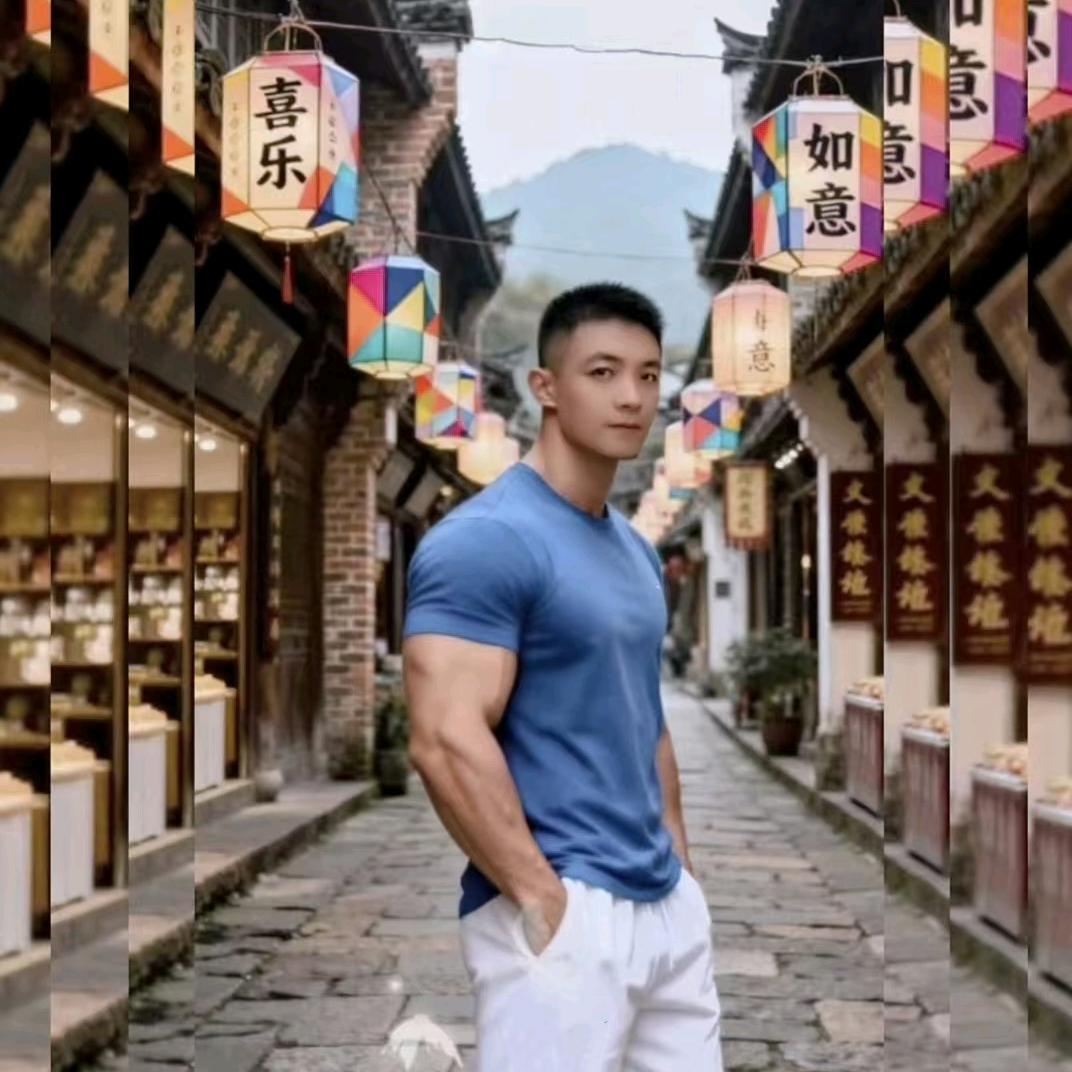 肌肉型男按摩室