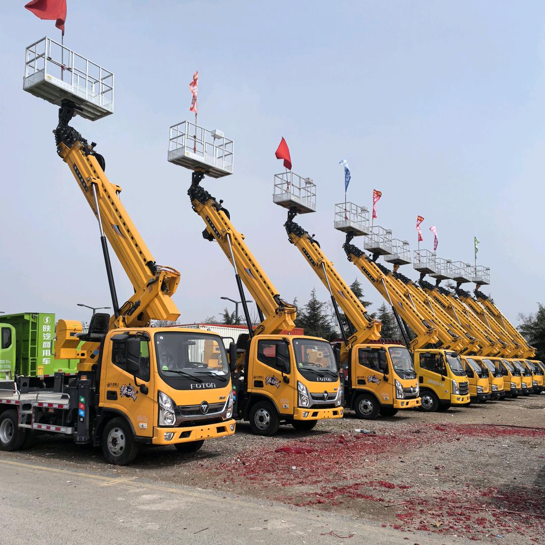 陕西蓝牌随车吊厂家陈大帅56米高空车