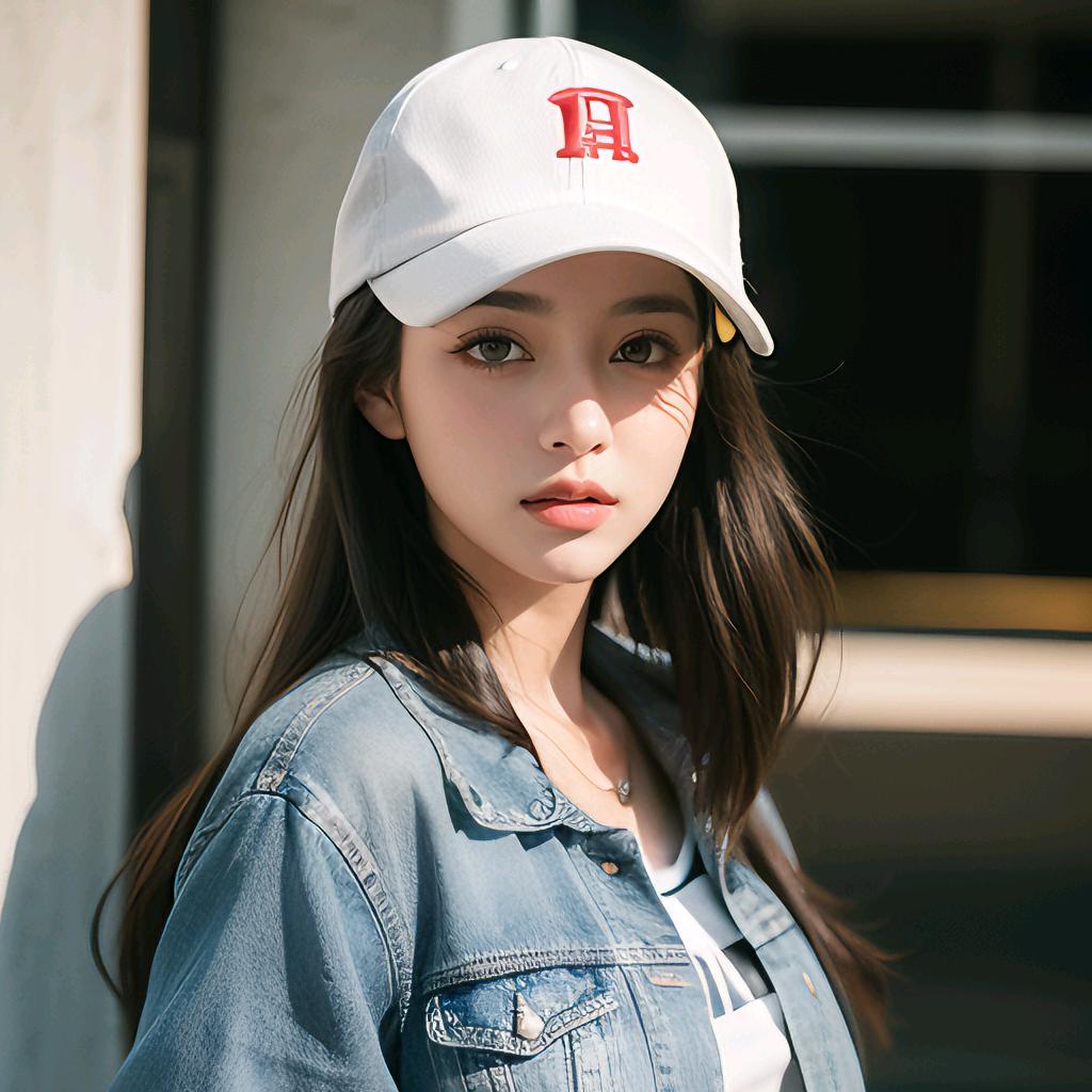 戴棒球帽的女孩