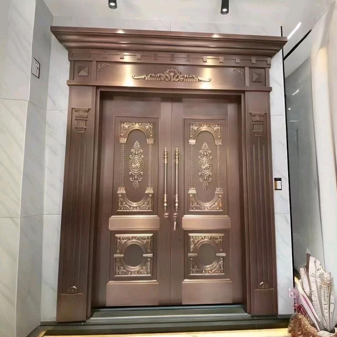 广东铜门铸铝门定制入户门工厂