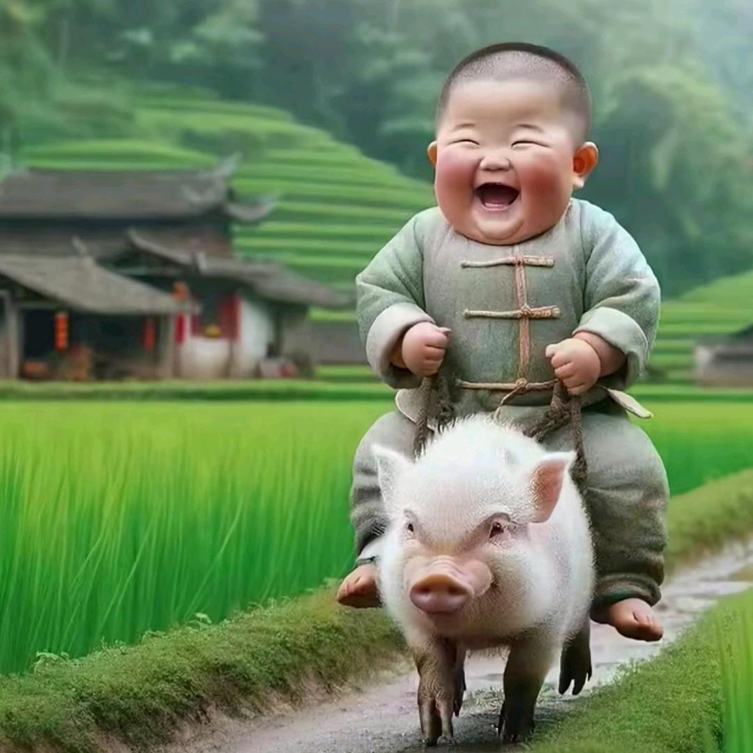 🌈  嗨~黄哥⊙﹏⊙骑猪跑高速🐷