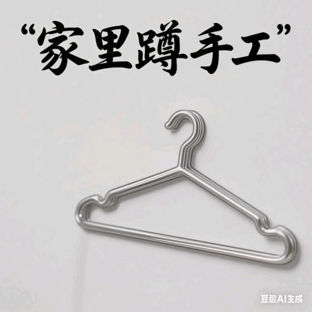 家里蹲手工不锈钢衣架