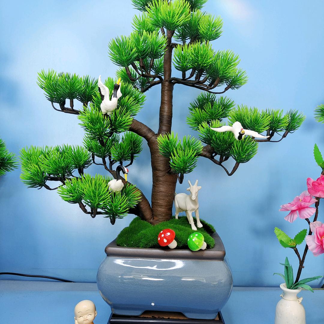 张姐手工花艺仿真植物盆景