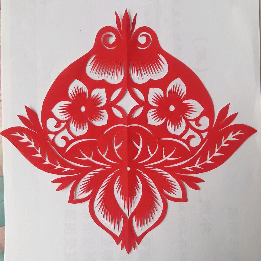 红吉祥🦋（剪纸）