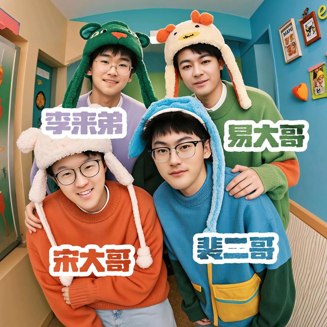快乐美好的四兄弟😃😃😃😃