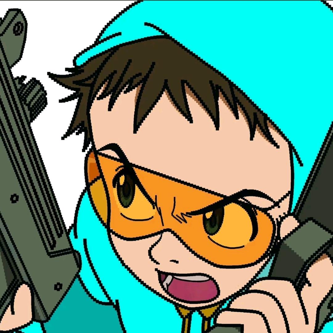 他一直