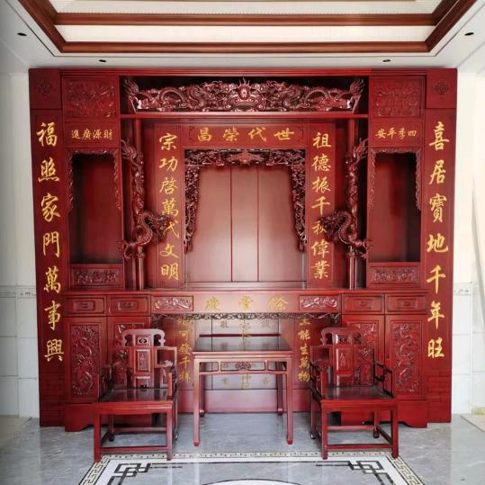 湖南新化永隆升工艺实木神龛（西站附近）