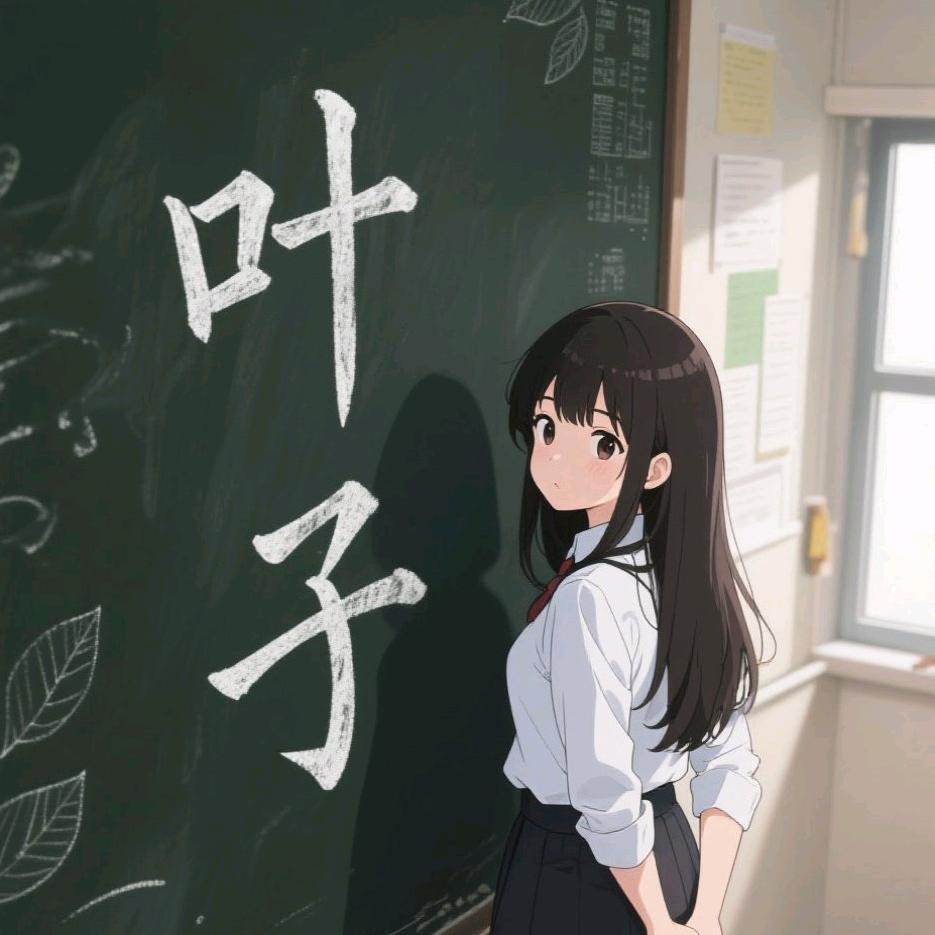 叶子写字