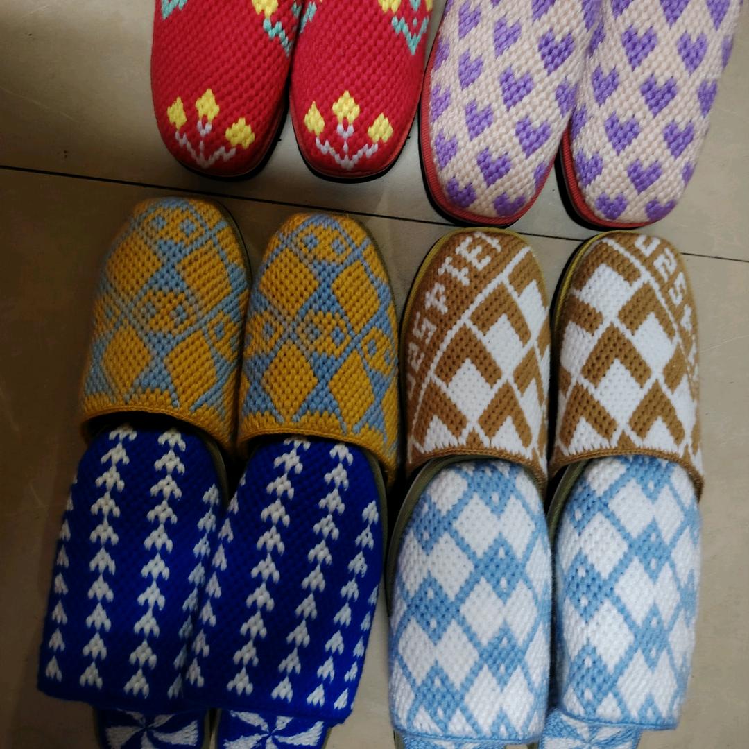 得馨阁手工编织毛线鞋拖鞋