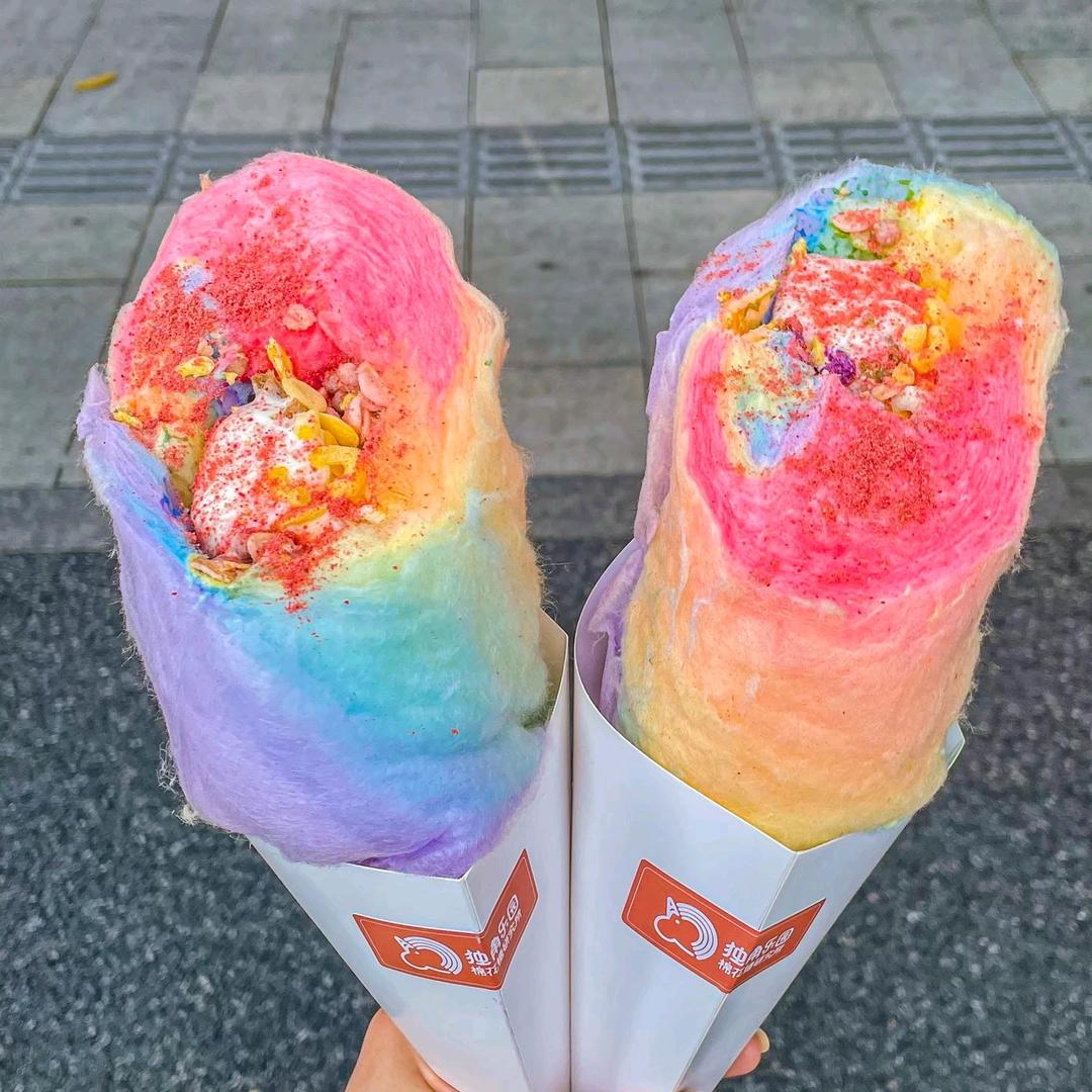 庆云首家棉花糖卷冰淇淋～手工冰激凌