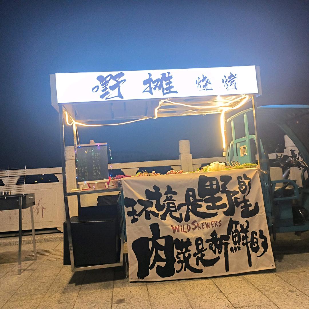 野摊烧烤 摆摊 Vlog
