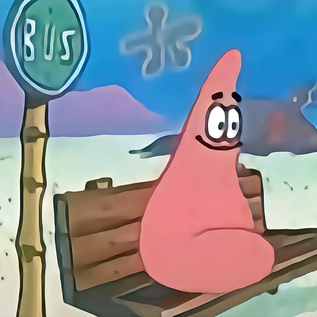 忧郁比奇堡等待巴士者