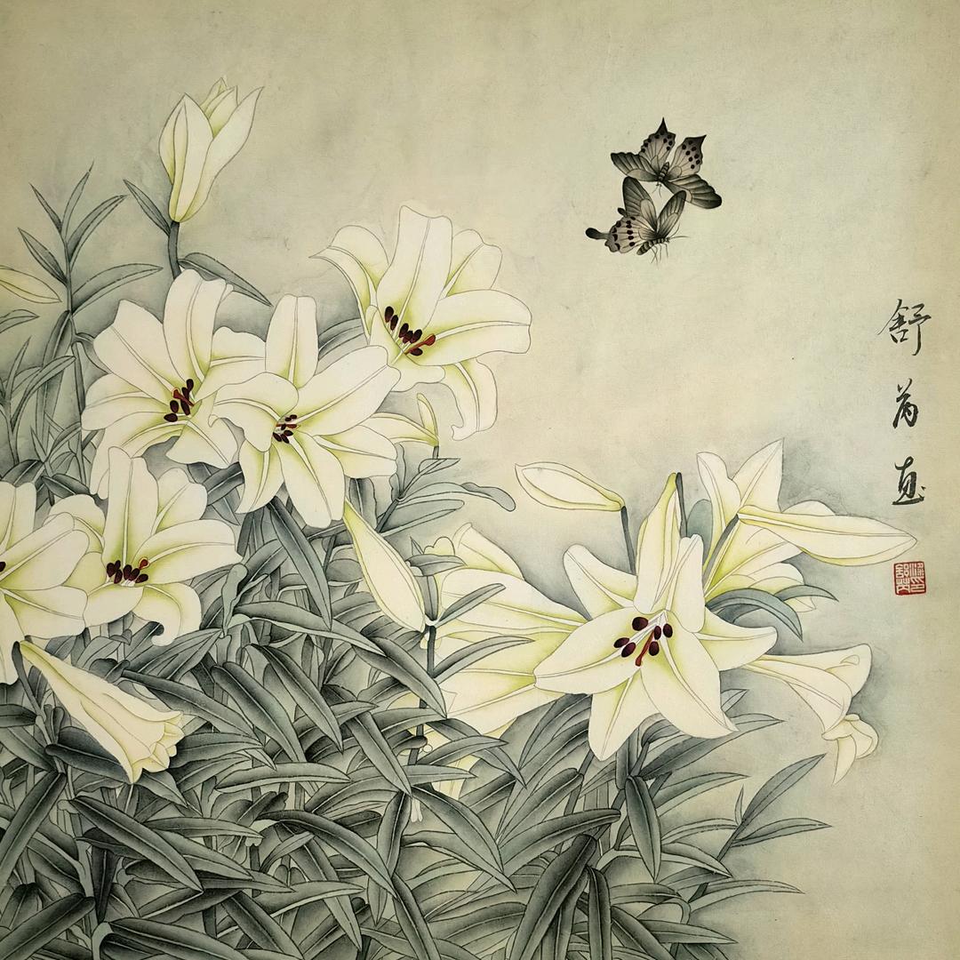 纯手绘工笔画