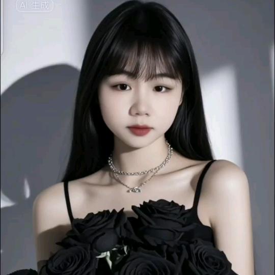 喝奶茶的小女孩