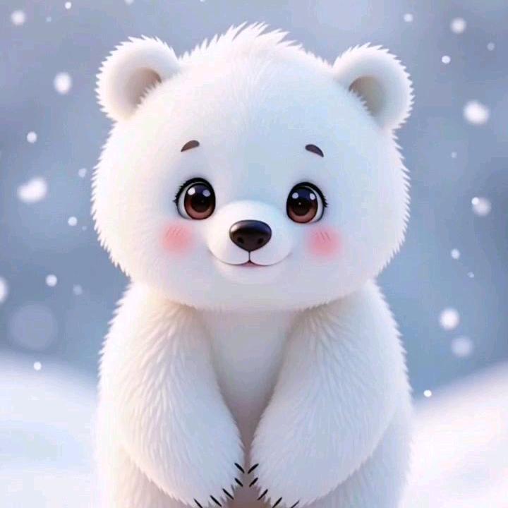 可爱的小白熊