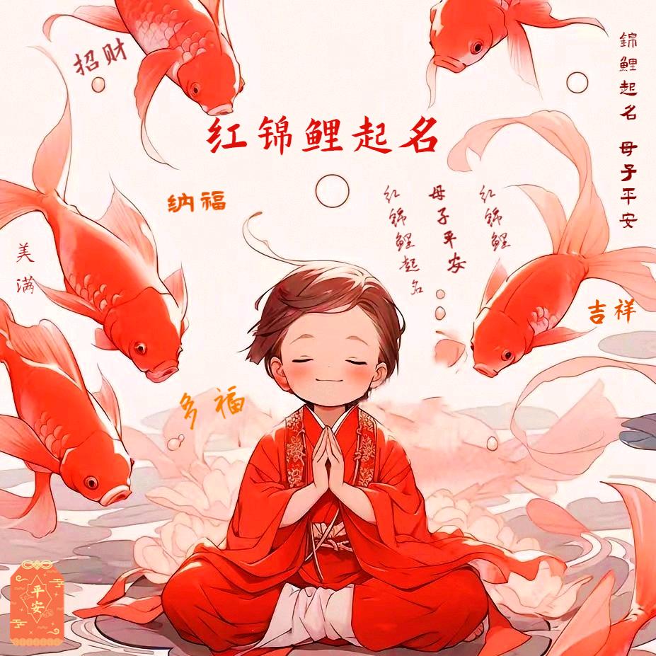 红锦鲤起名-母子平安