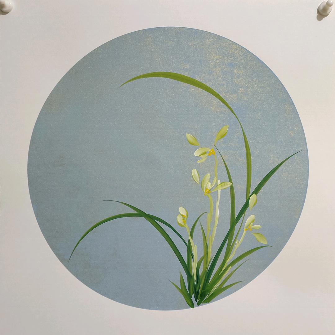 孙曼画兰