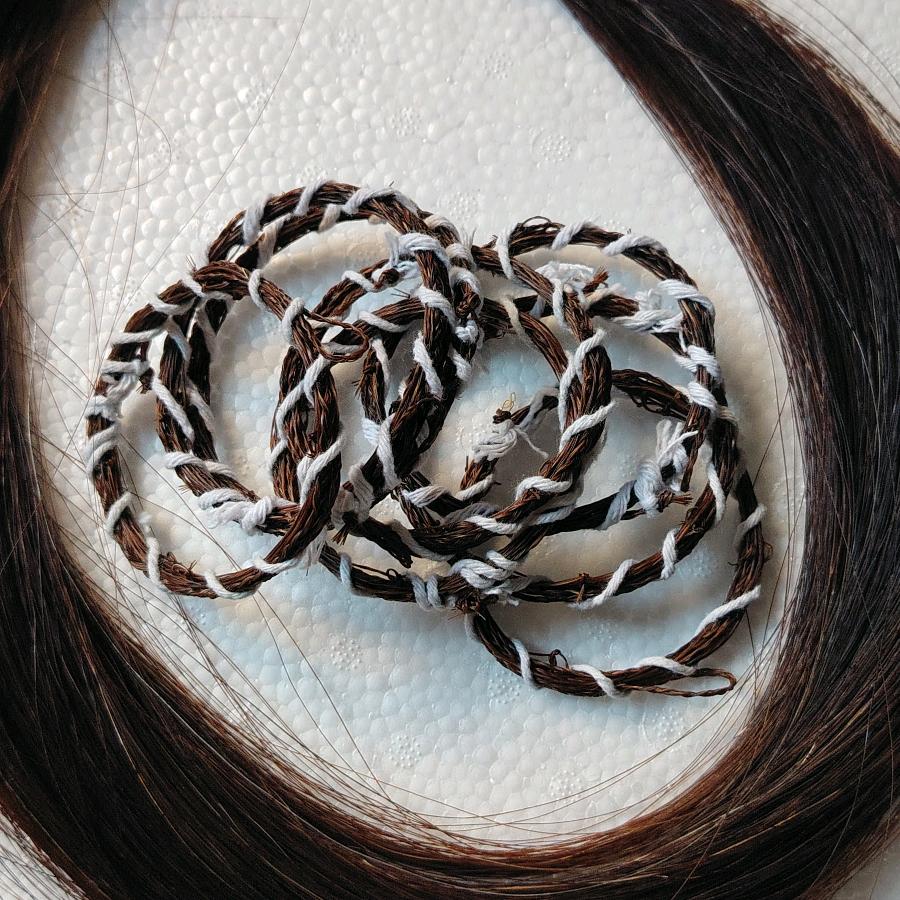 手工编织马尾圈套