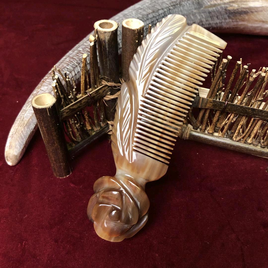 古师傅精品牛角梳