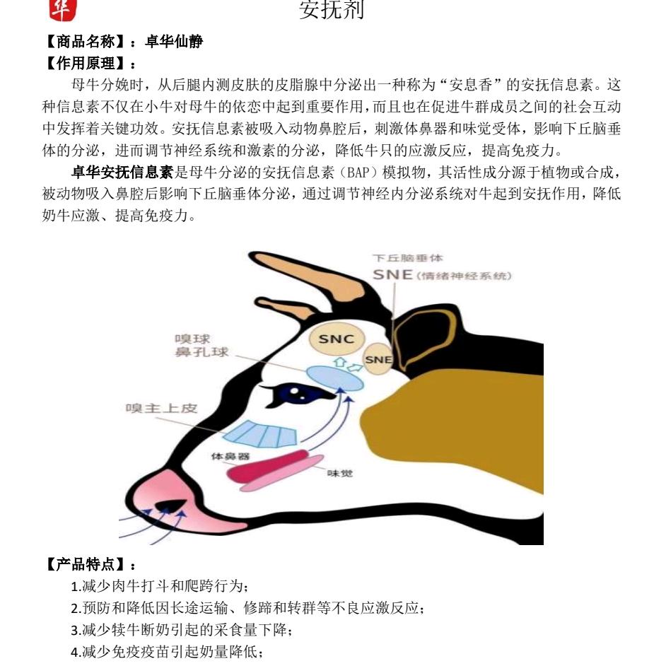 肉牛安抚剂-北京卓华生物