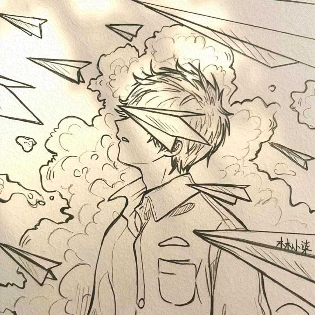 折飞机的人