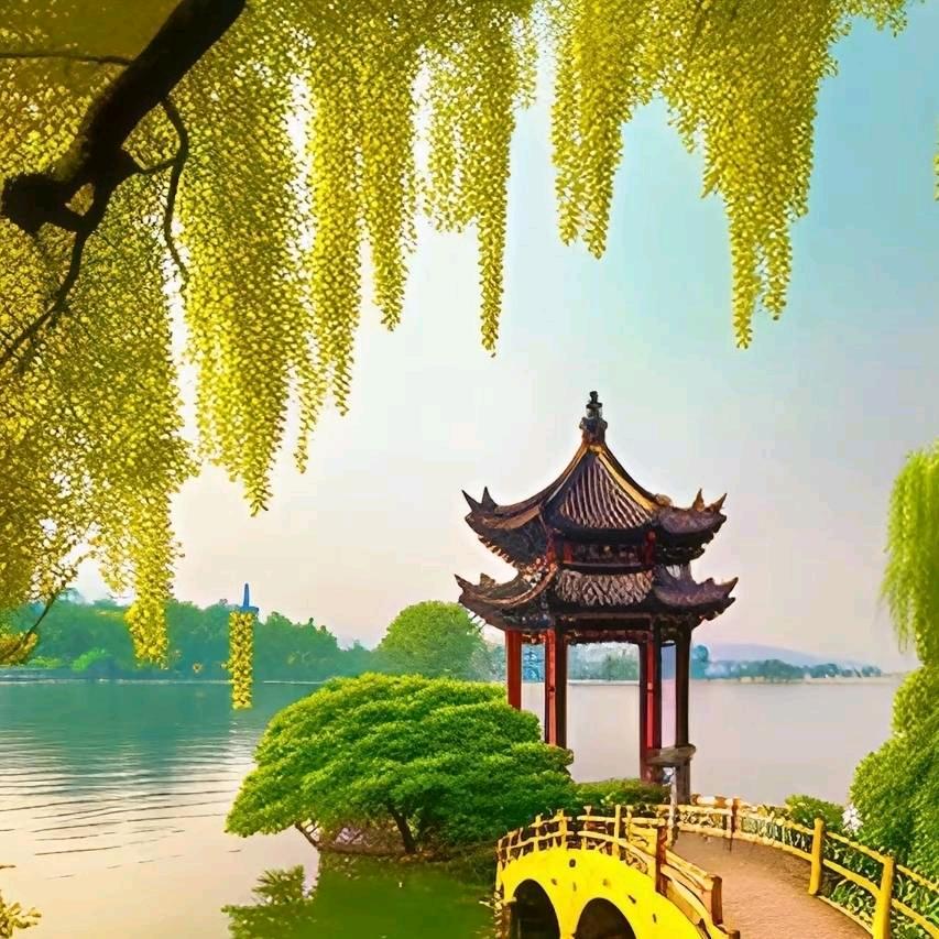 柳岸晓月