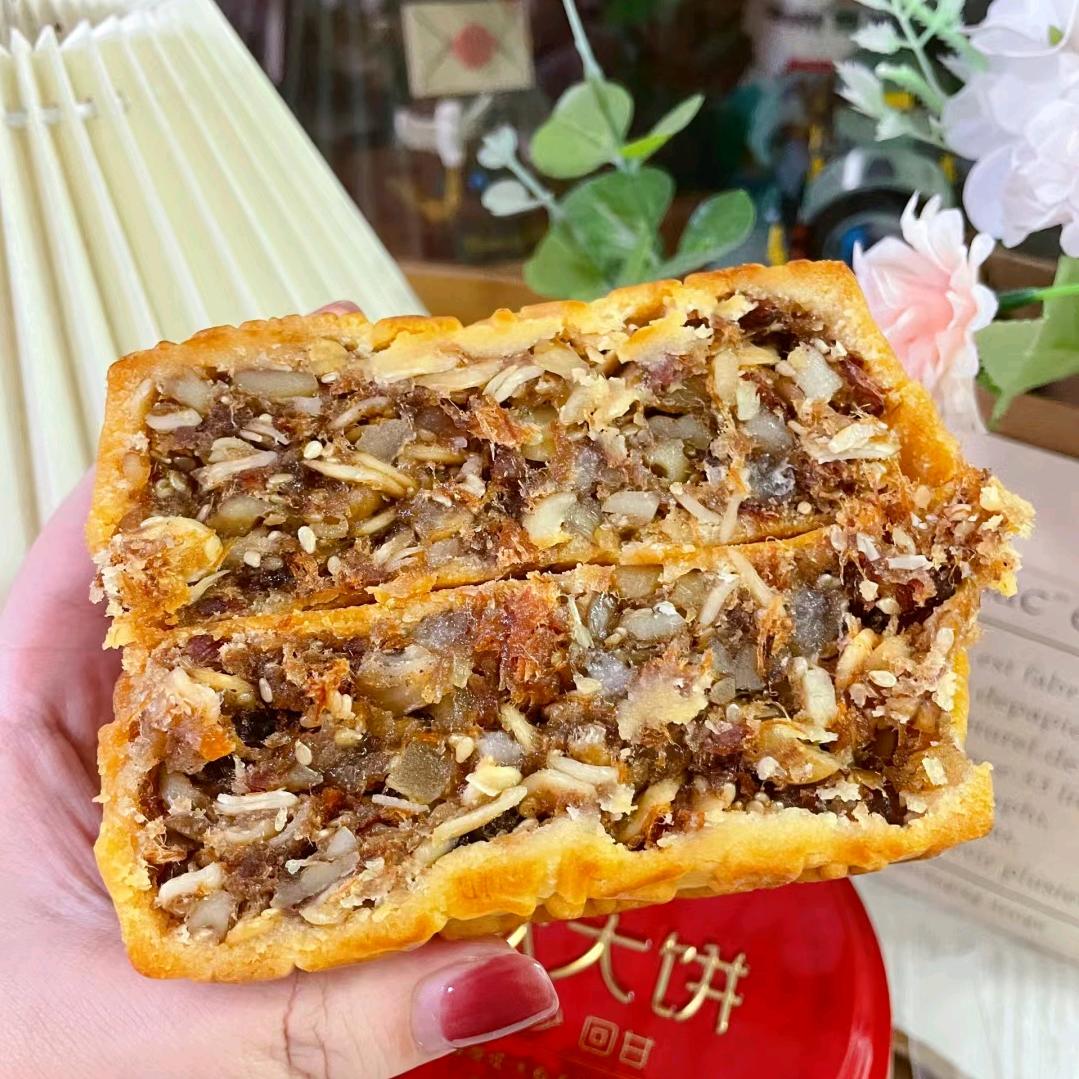 广西合浦会馆黄记五仁叉烧月饼工厂店