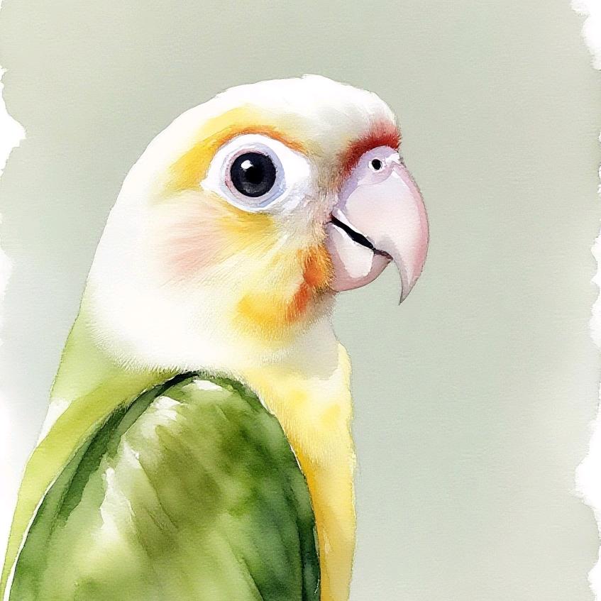 松子是一只小鹦鹉