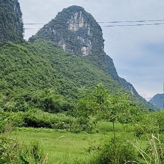 落霞映青山