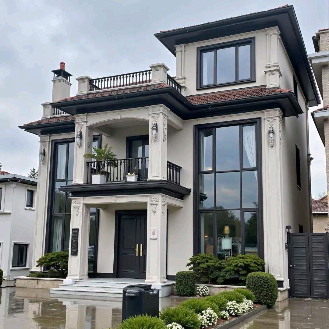 鹿邑小振农村自建别墅（外墙真石漆水包砂