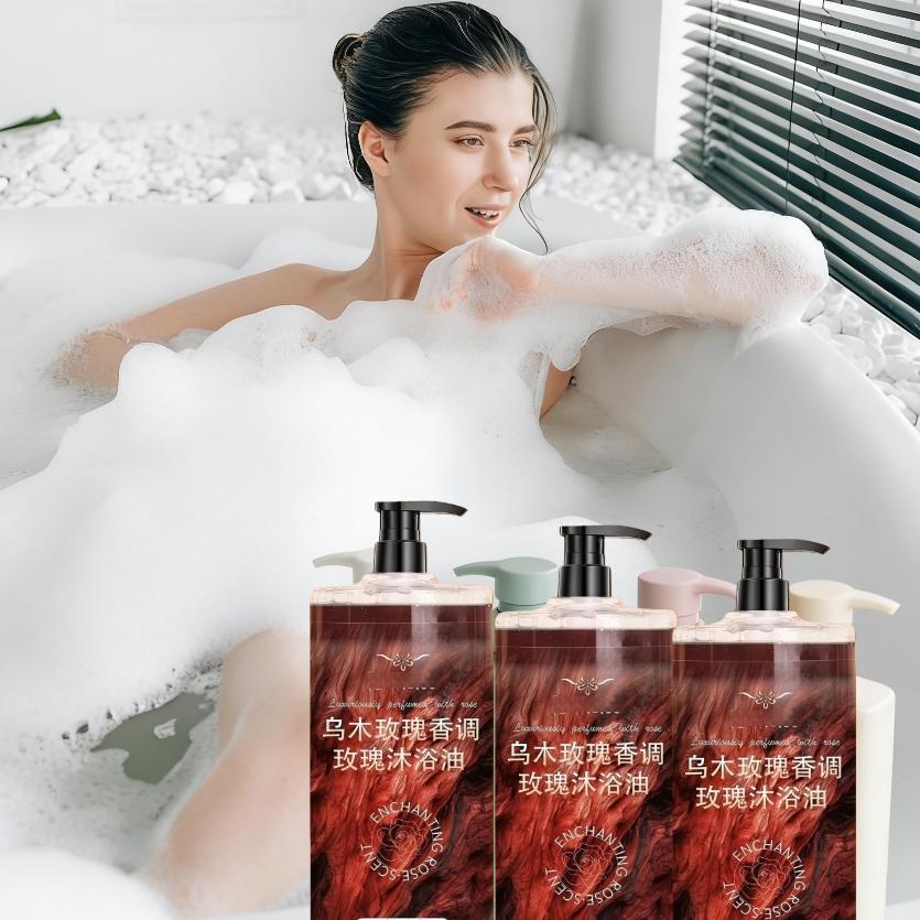 补水滋润保湿舒爽玫瑰持久留香沐浴露沐浴油