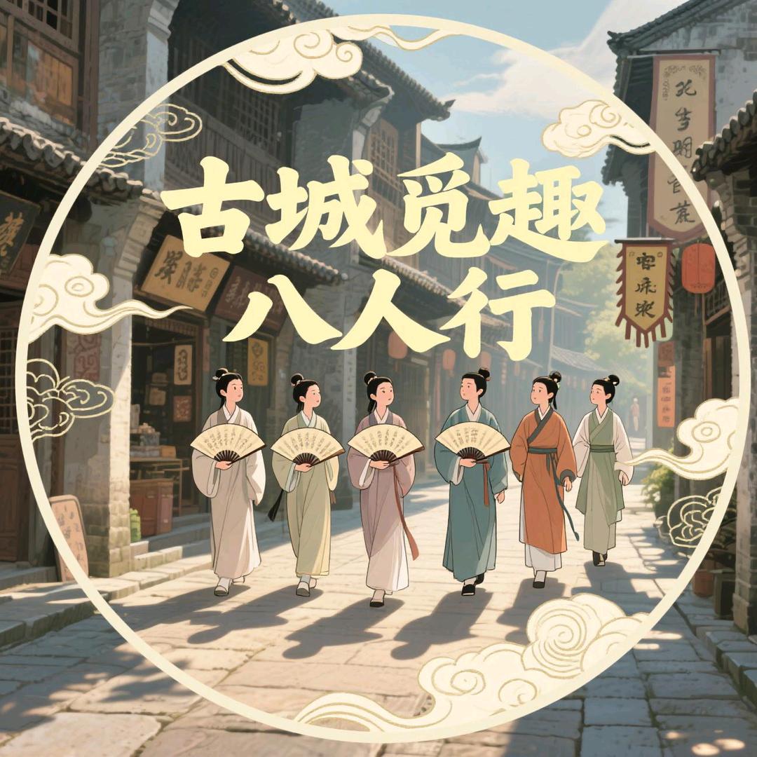 古城觅趣八人行