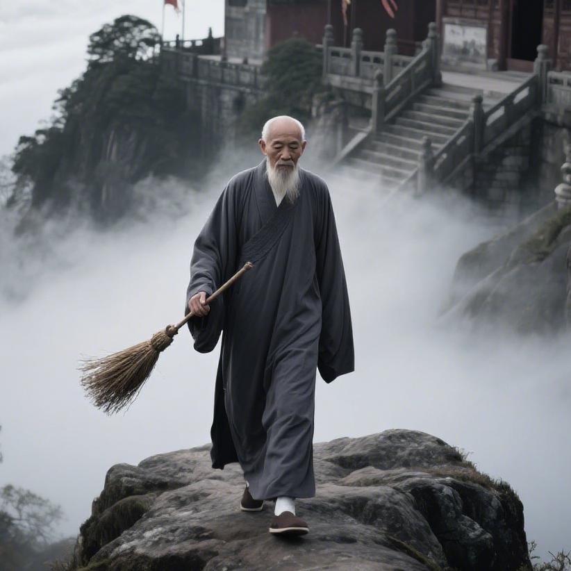 峨眉山悦路师傅