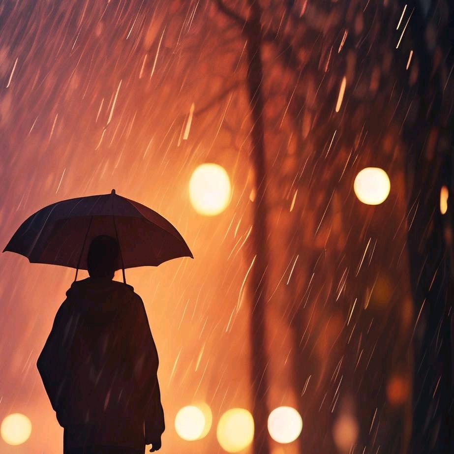 雨。