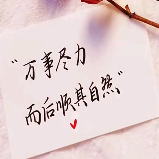 ，随遇而安，