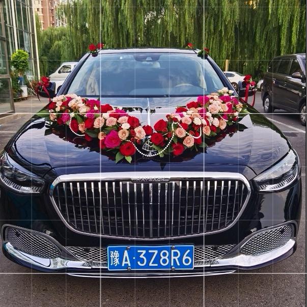 迈巴赫,奔驰,奥迪婚庆车队