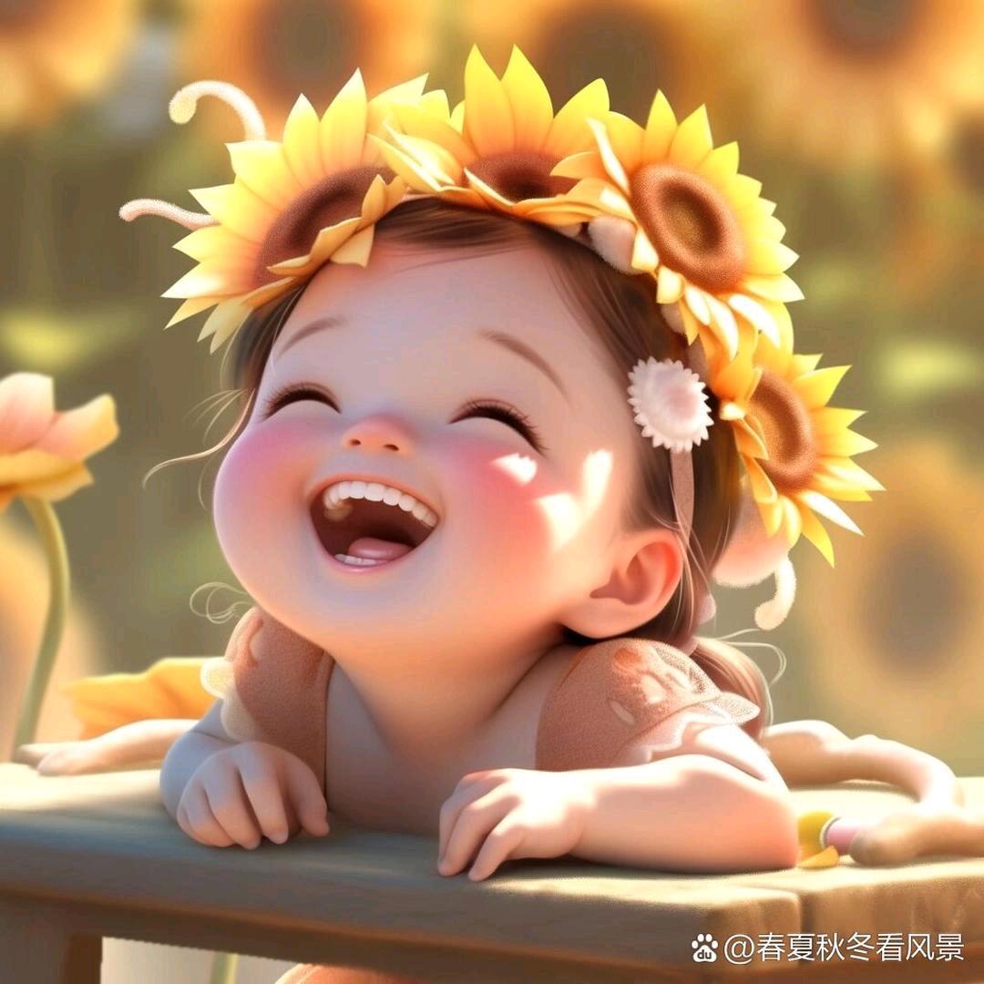 阳光下的笑