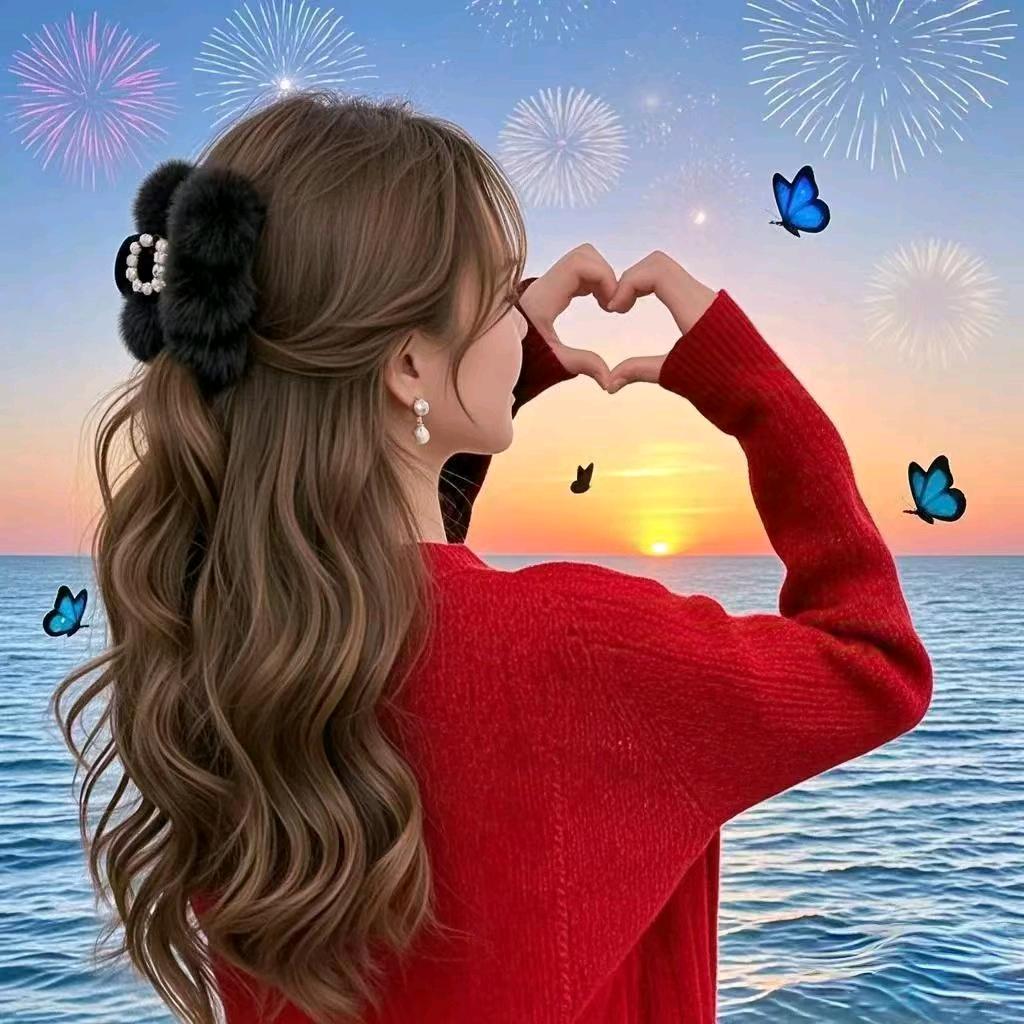 爱自己的女人。 甜蜜的女人。