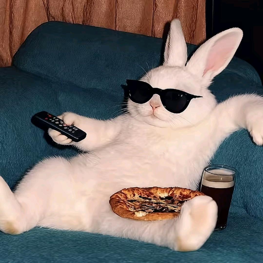 🌈兔兔🐰也能吃🍕