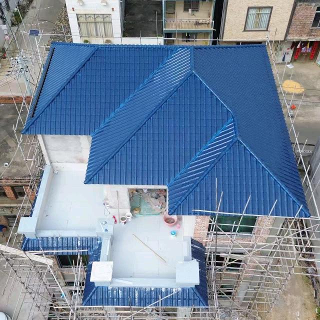 钢结构琉璃瓦屋顶建造-徐工