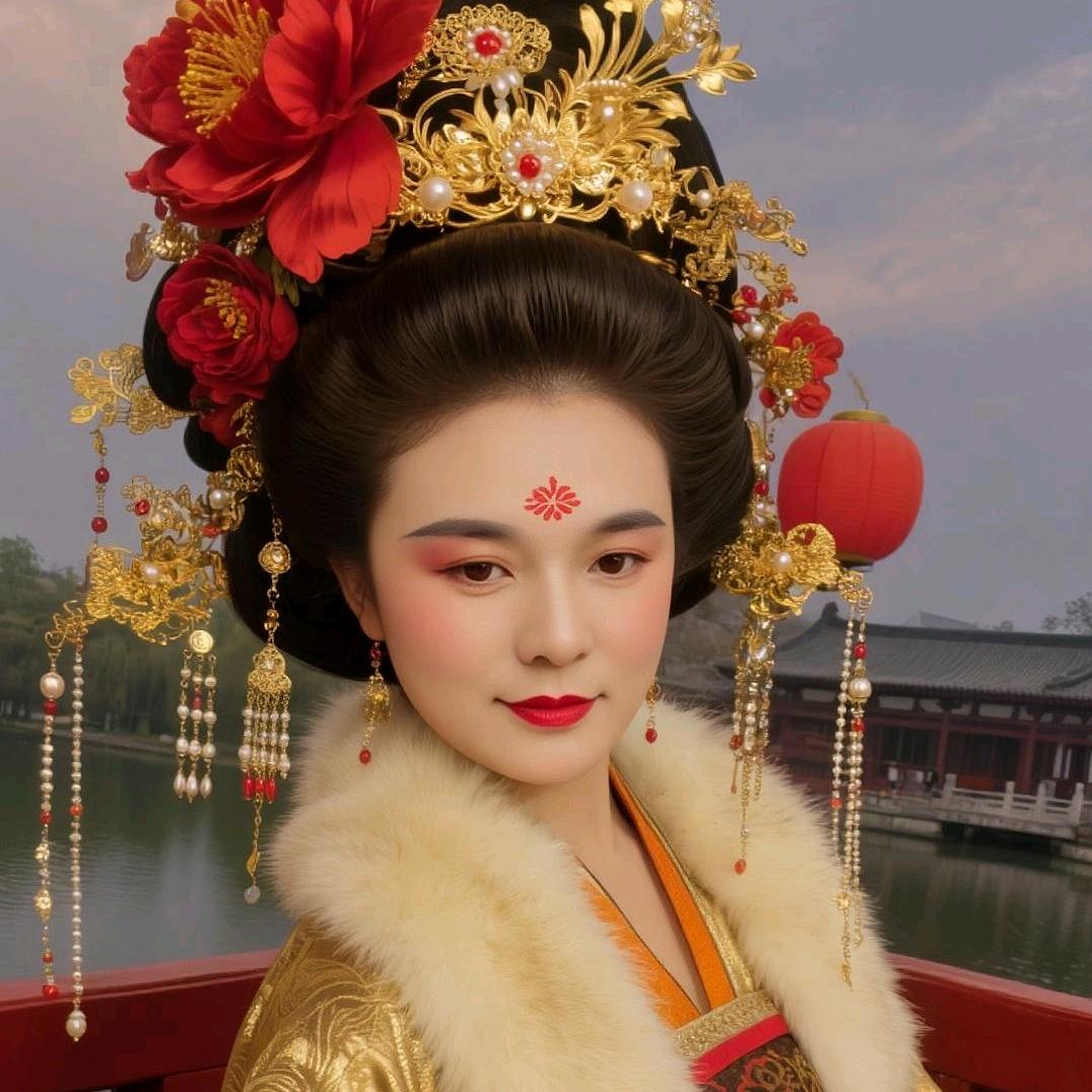 红微染霞