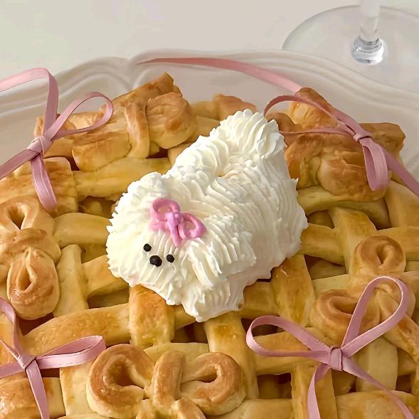 小狗奶油苹果派