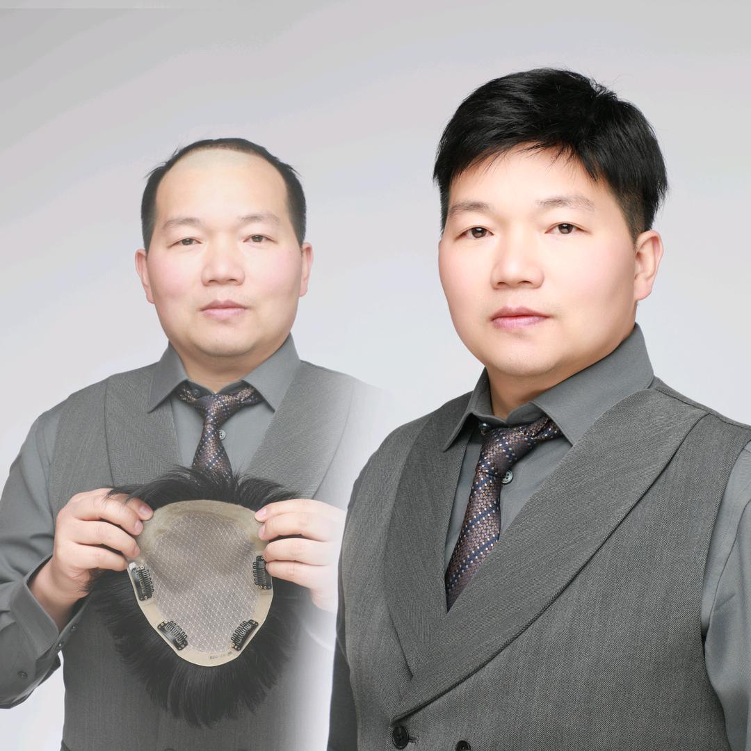 六子男士假发定制