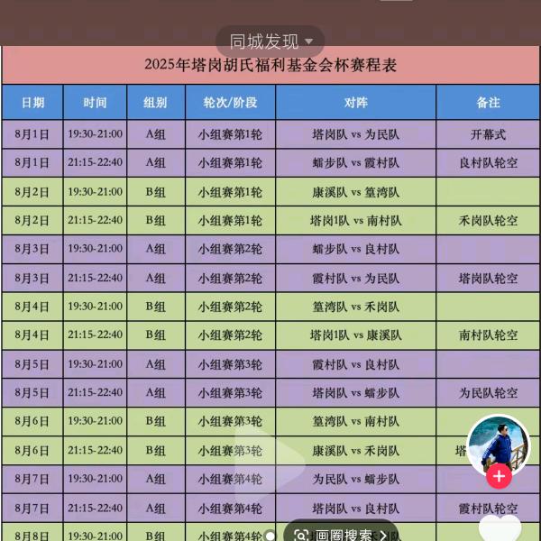 篮球赛事（荷塘村BA）